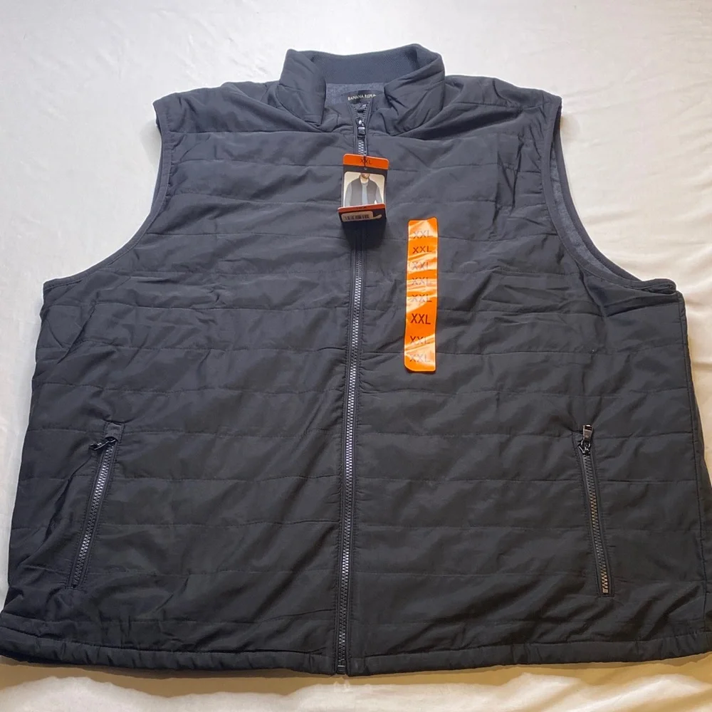 Banana Republic Men's‎ Black Quilted Vest